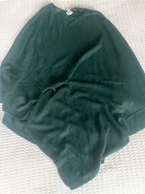 A new day dark green poncho cardigan one size